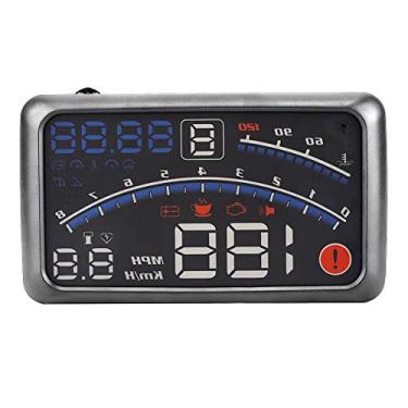 Imagem de VGEBY Car HUD Head Up Display Windshield Projector OBD2 Interface Over Speed Warning, MPH/KMH, Fuel Consumption, Water Temperature, Battery Voltage Car Electrical Supplies
