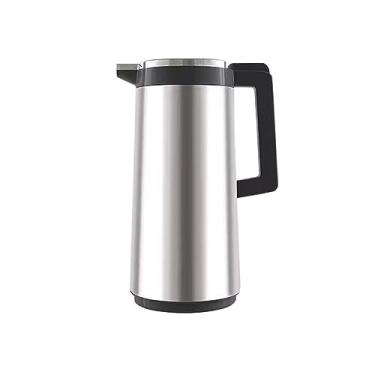 Imagem de Garrafa térmica de café isolada de aço inoxidável 1,3L/1,6L/1,9L chaleira isolada doméstica grande capacidade garrafas de água quente de vidro interno de café, vácuo térmico (tamanho: 1,3 L)