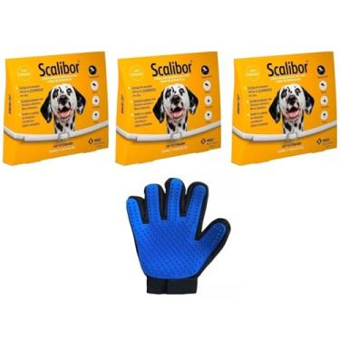 Imagem de Kit 3 Coleiras Antipulgas Scalibor Cães Grandes 65CM