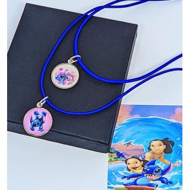 Imagem de Kit 2 Colares Infantil Duplo Amizade Colar Best Friend Meninas Desenho