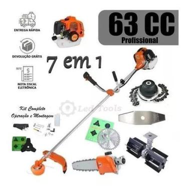 Imagem de Roçadeira Gasolina 7 Em 1 Laminas + Enxada Rotativa + Motopoda - KAWAS
