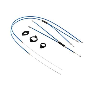 Imagem de WEERAS Cabo de freio e carcaça, cabos de freio de giro de bicicleta BMX dianteiros e traseiros (superior e inferior) rotor giratório