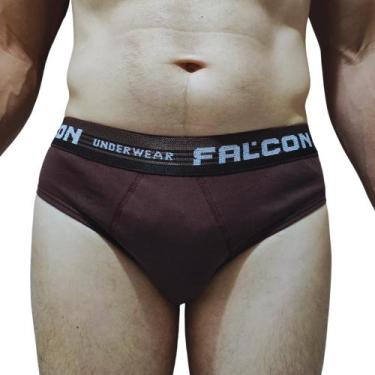 Imagem de Cuecas Masculina Slip Algodão Puro Extra Grande EG Plus Size Kit C/ 8 