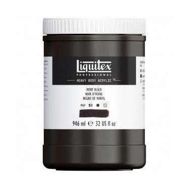 Imagem de Tinta Acrílica Liquitex Heavy Body 946ml S1 244 Ivory Black