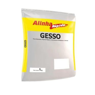 Imagem de Gesso Seca Rápido Reparos Artenasal Cola Branco 1kg - SILAQUA