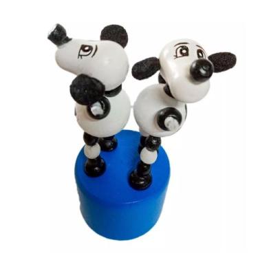 Imagem de Brinquedo Pedagógico Educativo Em Madeira Fantoche Animais - PERNA MOL