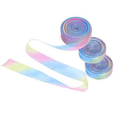 Imagem de MUNEFE Fitas de 10 jardas, fita de cetim de 25 mm, fitas decorativas de poliéster para artesanato, arcos de cabelo, aniversário, festa de casamento