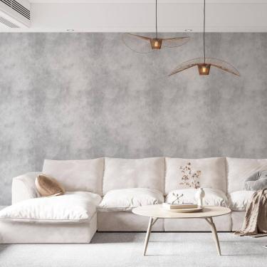 Imagem de Kit 2 Rolos Papel De Parede Adesivo Cimento Queimado 3,0M