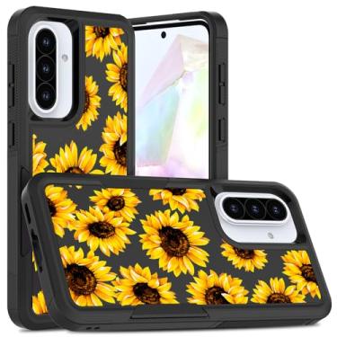 Imagem de Capa de telefone para Samsung Galaxy A36 5G Girassol Samsung A56 Capa 2 em 1 Capa protetora fina de camada dupla para Samsung A36 Capas de telefone