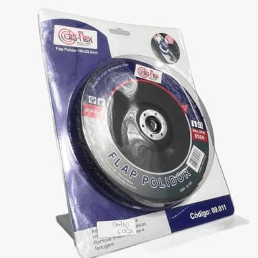 Imagem de Disco Flap Reto Polidor e Removedor, 180mm x 22mm,tira ferruge tinta Profissional