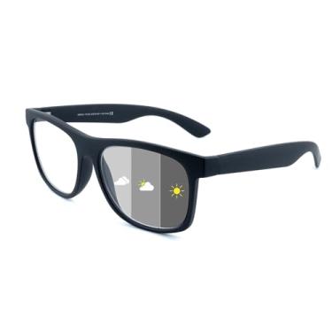 Imagem de SOPHILY Óculos De Leitura Fotocrômicos Para Mulheres E Homens, Femininos Masculinos Com Lentes Coloridas Variáveis, Armação Preta Cinza, +2.0