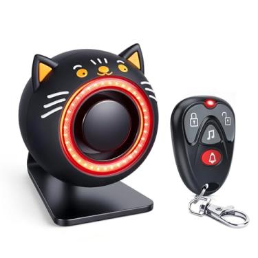 Imagem de Alarme de som e luz de vibração de carro de 120 dB, sistema de alarme de carro, dispositivo de veículo antifurto remoto sem fio com luz vermelha para trailer, SUV, caminhão