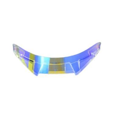 Imagem de ZQIYDYP Spoiler traseiro de substituição K6, spoiler traseiro para AGV k6 peças de acessórios de capacete de motocicleta (Revo Clear Blue)