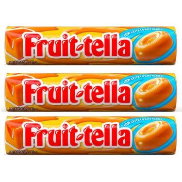 Imagem de Kit 3 Bala Fruit-Tella Caramelo e Leite Condensado 10 Unidades