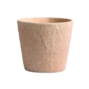 Imagem de Macetas para plantas, textura de serapilheira em forma de barril, vaso de grande calibre, flor de cimento para decoração de quarto, peitoril de janela, jardim para casa de jardim
