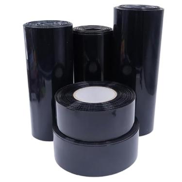 Imagem de 8 Meters Black PVC Heat Shrink Tube for 18650 LiPo Battery – 105-300mm Insulated Wrap, Cable Sleeve for Lithium Pack Protection(220mm Width)