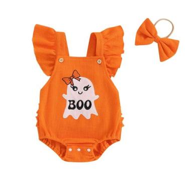 Imagem de Roupa de Halloween para meninas, macacão mlpeerw, macacão 12-18M