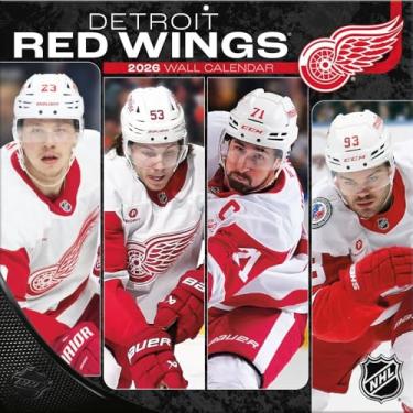 Imagem de TURNER SPORTS Calendário de parede do time Detroit Red Wings 2026, 30,5 x 30,5 cm (26998011940)