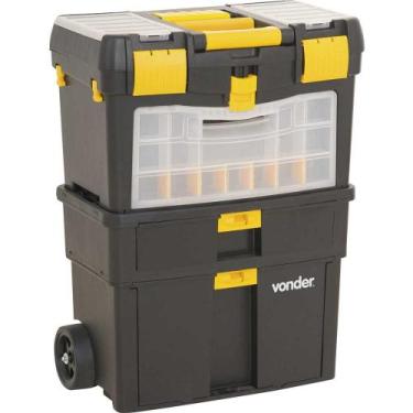 Imagem de Caixa Ferramentas Com Rodas 46x26x62Cm CRV0100 Vonder