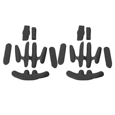 Imagem de Cryfokt Kit de Almofada de Capacete, Adesivo Macio, Esponja de Forro de Capacete de Substituição de Espuma Com Gancho e Laço, Almofada de Universal para Bicicleta, Bicicleta Elétrica - 12 Forros, 36