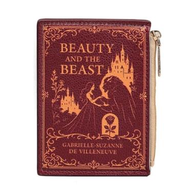 Imagem de ASVP Shop Porta-cartões A Bela e a Fera Mini Livro Carteira Porta-moedas, Porta-cartões, Livro Conto de Fadas, Presente de Dia dos Namorados