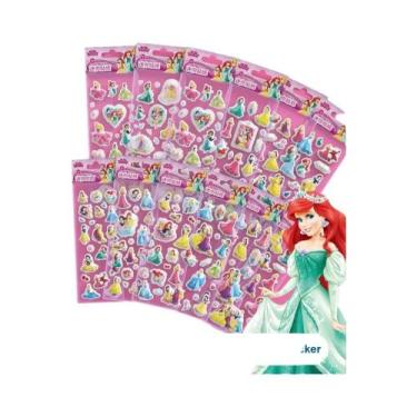 Imagem de Adesivos 3D Puffy Da Disney Frozen Sofia Mickey Minnie Princesa 12pcs 