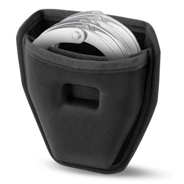 Imagem de Capa de algema dupla, suporte de algema superior aberto para cinto de serviço, coldre de acesso rápido de nylon 1000D para algemas de dobradiça de corrente padrão