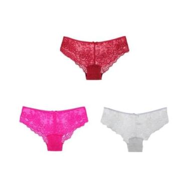 Imagem de Calcinhas Femininas Sexy De Renda Completa, Cintura Baixa, Respiráveis