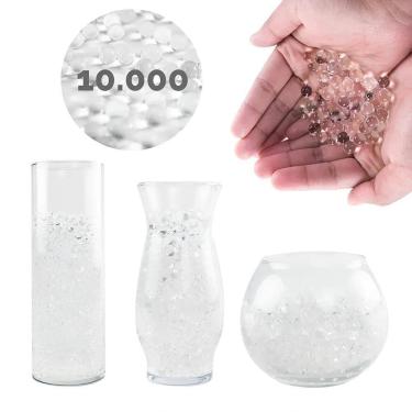 Imagem de Bolinhas Gel Transparentes Cresce Água Decoração 10.000 Unid