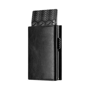 Imagem de Carteira Bifold Masculina Com Bloqueio RFID E Compartimento Para Moeda