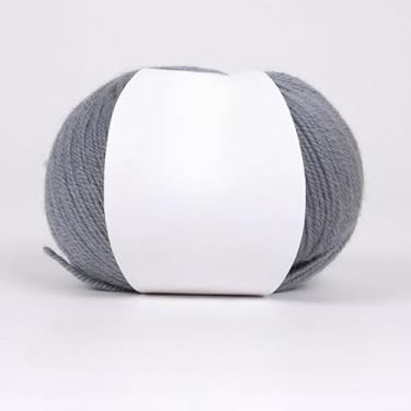 Imagem de Fio de lã de peso médio para tricô - ultra macio e sem coceira, ideal para suéteres, cachecóis e chapéus, artesanato de tricô manual (cinza)