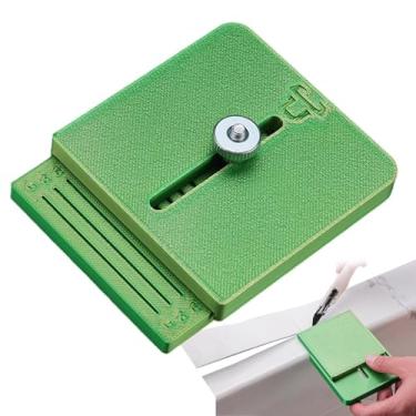 Imagem de Guia De Corte Para Cantos - Dispositivo Portátil Ajustável de Alta Precisão para Uso Manual,Auxiliar De Corte Para Película Adesiva Em Vidros,Para Móveis, Portas, Mesas E Paredes