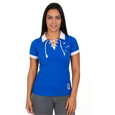 Imagem de Camisa Polo Cruzeiro Dirceu Lopes Feminina Adulto Oficial