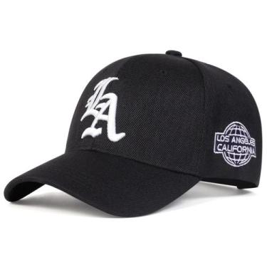 Imagem de Boné De Beisebol Unissex Ajustável Com Letras Bordadas, Casual Para Pr