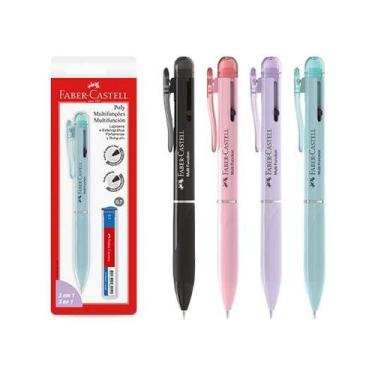Imagem de Lapiseira 0.7 e Caneta Esferográfica 3 em 1 Faber-Castell Sortido - Fa