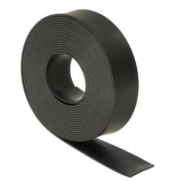 Imagem de PATIKIL Rolo de tiras de borracha de neoprene sólido, 16,4 m de comprimento x 5 cm de largura x 1/20.3 cm de espessura, tira de vedação não adesiva para junta DIY, almofadas antiderrapantes
