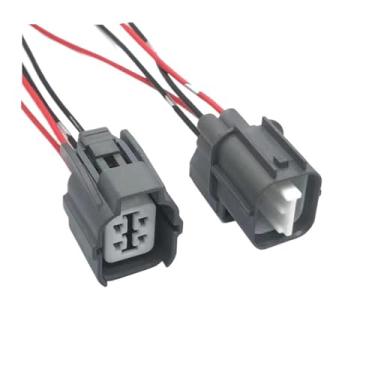 Imagem de SSXLSMYXGS Chicote elétrico do conector do motor da lâmpada de luz de 4 pinos 6189-0132 6181-0073 SSXLSMYXGS(4p male female,5 sets)
