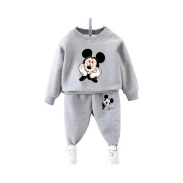 Imagem de Conjunto De Moletom Casual Para Meninos De 0 a 8 Anos, Hoodie Com Gola