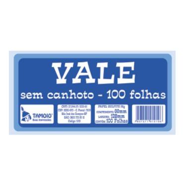 Imagem de Vale sem canhoto 100 folhas Tamoio, MODELO 01