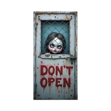 Imagem de Decorações De Porta Assustadoras Para O Halloween, Banner De Porta Com