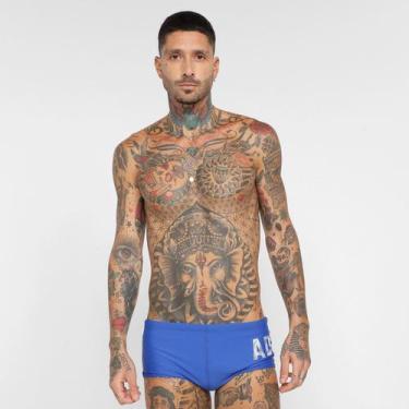 Imagem de Sunga Adidas Lineage Larga Masculina, Azul royal, P