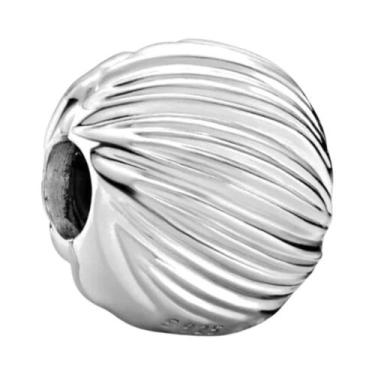 Imagem de Pulseira Feminina De Prata Esterlina 925 Com Pingente Redondo De Floco