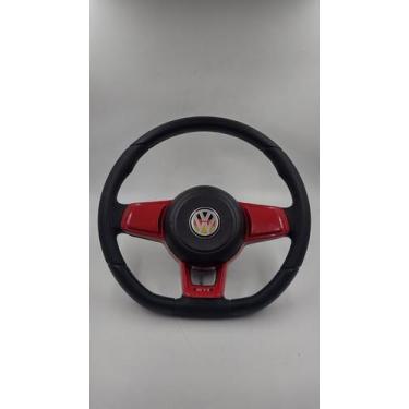 Imagem de Volante Mk7 Gol Bola G2 96 97 1998 1999 2000 Vermelho C/ Cubo fixo - V