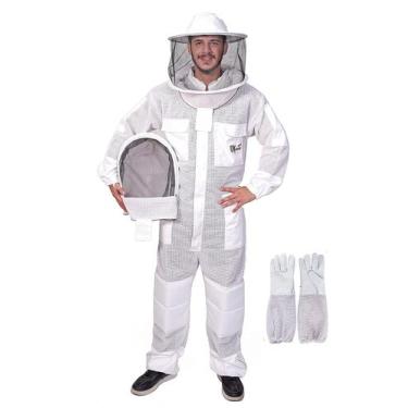 Imagem de Fato de Apicultor USKEEPERS Ultra Ventilado de 3 Camadas com Luvas e V