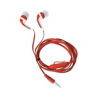 Imagem de Fone de Ouvido Super Bass 130 c/Microfone Vermelho - Inova