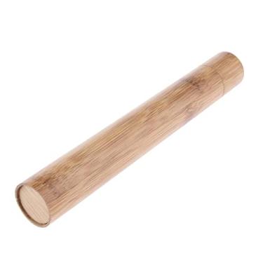 Imagem de menolana Estojo de pincel de madeira com suporte portátil