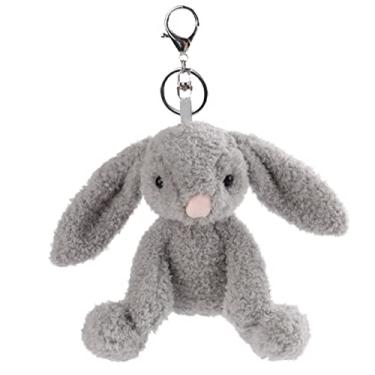 Imagem de Apricot Lamb Cute Toys Chaveiro macio de pelúcia coelho cinza coelho de pelúcia para crianças, bolsa, mochila, bolsa (15 cm), Damasco, cinza