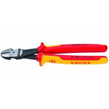 Imagem de KNIPEX - 74 08 250 US Tools - Cortadores diagonais de alta alavancagem, 1000 V isolado (7408250US)