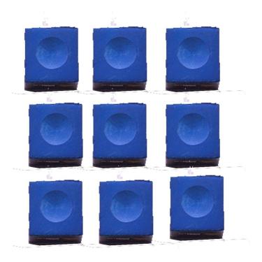 Imagem de Giz para Sinuca Bilhar Azul  9 peças