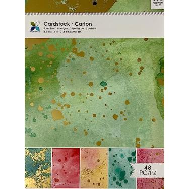 Imagem de Momenta Bloco de papel cartolina 48 folhas 21 x 28 cm - tinta metálica 3 de cada um dos 16 designs